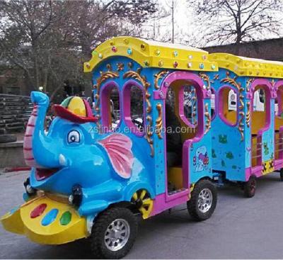 China Classic Cheap Glass Passenger Led Lights Christmas Children Electric Battery Operated Animal Train Ride Set On Sale for sale