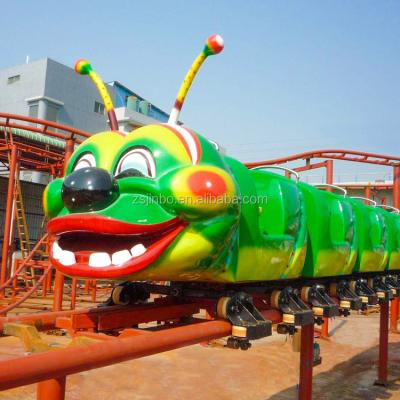 China Playground Amusement Worm Train Track Convoy Train Rides Games Roller Coaster 80KVA for sale