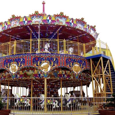 China Glass Playground Equipment Amusement Rides Used Carousel Horse Vending for sale