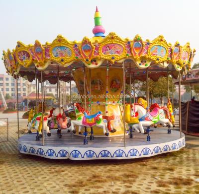 China customized 12 seats kids ride small and low cost carousel horse for sale kids ride used carousel horse for sale for sale