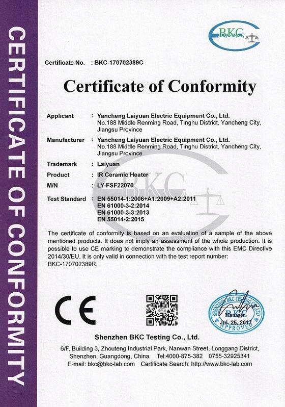 CE - Yancheng Laiyuan Electric Equipment Co., Ltd.