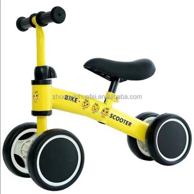 China Hard 50cm High Carbon Steel  No Pedal Kids Running Bike Baby Sliding Balance Bike Toy  Balance Bikes For 2-7 Year Children for sale