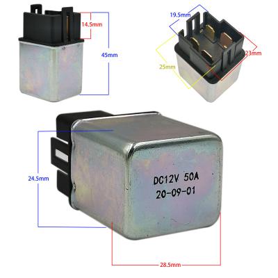 China Wholesale High Quality Plastic+metal Motorcycle Parts For Motorcycle Start Relay 12v DC 50A OEM 38501-GW3-980 for sale