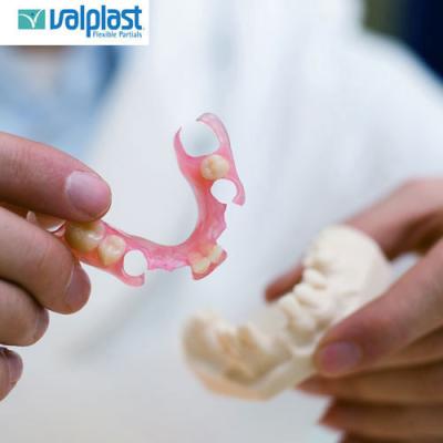 China Fixed Valplast Denture Colorless Comfortable Removable Dental Bridge for sale