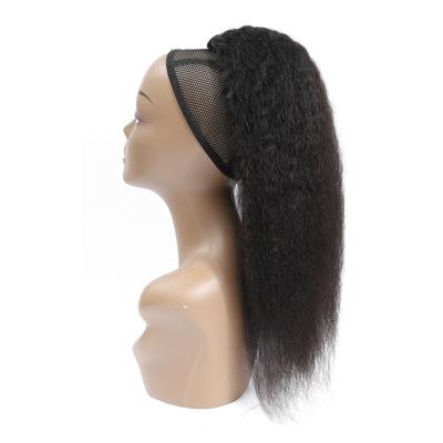 China Good Quality Soft Wholesale Drawstring Ponytail Curly Straight Hair for sale