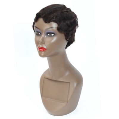 China XCCOCO Top & Natural Figured Hairline Finger Wave 1B Pixie Cut Human Hair Wig Short Wigs For Black Women Hair for sale