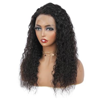 China Figured Top and Natural Hairline Water Wave 13*4 Lace Front Wig Curly Virgin Chinese Hair Wigs for sale