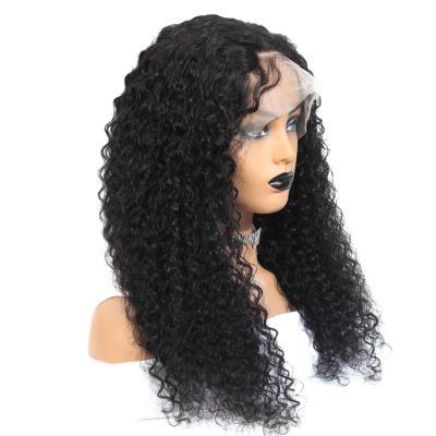 China Top & Natural Encrypted Deepwave Wholesale Price Malaysian Curly Full Lace Wig, Malaysian Afro Curly Hair Wig, Remy 100% Full Lace Wig 40 Inches for sale