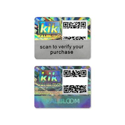 China Anti-counterfeit Yutai Anti-counterfeiting Printing Certificate Hologram Sticker Secure Genuine Hologram Sticker Security Hologram Labels for sale