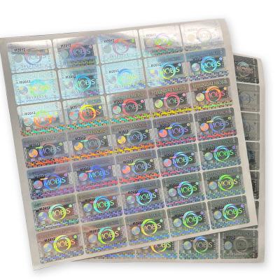 China Anti-counterfeit Yutai New Arrivals Custom Adhesive Void Stickers Hologram Security Code Sticker Sheet Label For Cosmetic for sale