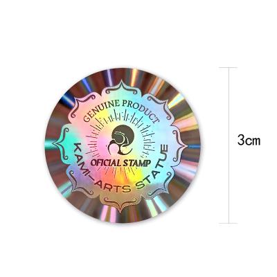 China Anti-counterfeit Yutai Customized Anti-counterfeit Label Laser Hologram Genuine Stickers Holographic Security Sticker Original Authenticity for sale