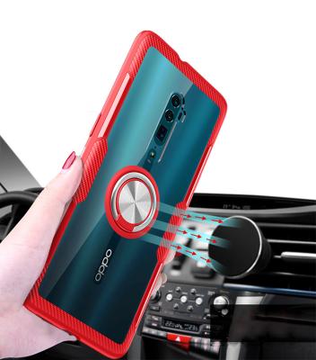 China Fashion 2 in 1 Rotated Magnetic TPU PC Anti-fall 360 Ring Holder Phone Case For Oppo Reno 10 for sale