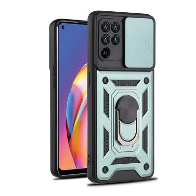 China Anti-drop Accessories Lens Camera Protective Mobile Phone Case For OPPO A94 With Kickstand for sale