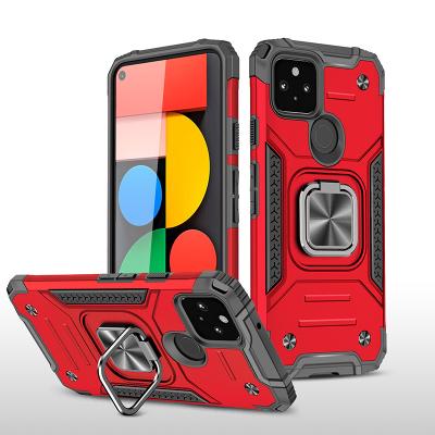 China Custom High Quality DIOUSI Logo Shockproof Magnetic Kickstand Armor Phone Case For Google Pixel 5 for sale