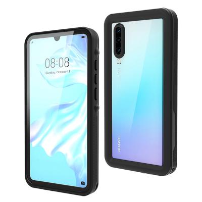 China Factory wholesale shockproof shellbox standard waterproof ip68 P30 case for Huawei with built-in screen protector and retail package for sale