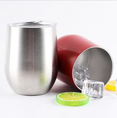 China PORTABLE Stainless Steel Wine Tumbler Double Wall Insulated Coffee Mug Tea Coffee Termos Wine Tumbler With Lid for sale