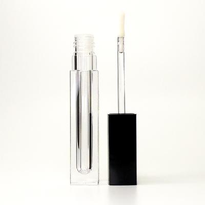 China Lip Gloss Cosmetic Tube - Square High Quality Clear Thick Plastic Wall | ChiiLee LGAD01 for sale