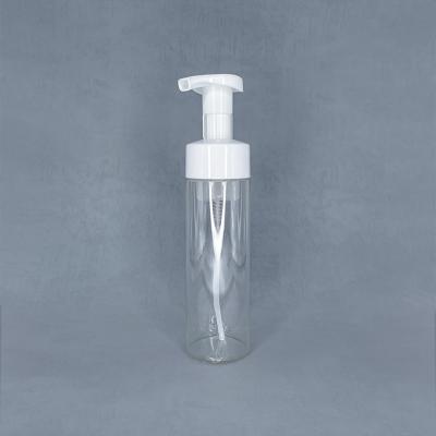 China 180ml Foam Cosmetic Transparent Pump Bottle for sale