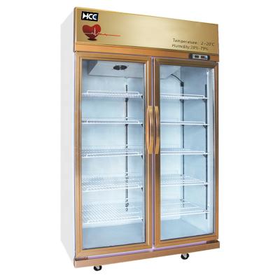 China Single-temperature double-temperature commercial supermarket single-temperature refrigerator sola beverage fridge display transparent glass door refrigerator for sale