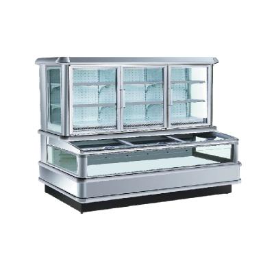 China Single-temperature Supermarket Display Refrigerator Upright Display Fridge Combine Display Fridge for sale