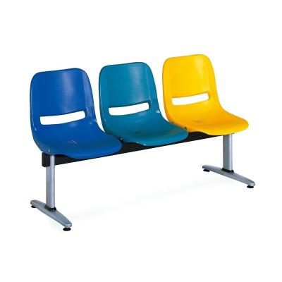 China Modern Cheap Steel Plastic Station 3 Seater Train Waiting Chair for sale