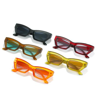 China Fashion Sunglasses Luxury Sunglasses New 2022 Fashion Trend Cat Eye Glasses Black Women Orange Custom Brand Name Sun Glasses Wholesale Sun Glasses for sale