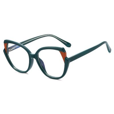 China For Eyewear Blue Light High Quality Reading Glasses Blocking Computer Eyewear Optical Frames Green Ladies Shape Anti Blue Light Glasses for sale