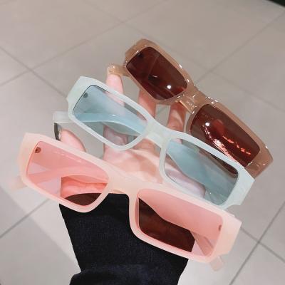 China Hot hip hop vintage rectangle sunglass high fashion eyewear CIA fashion sunglasses own brand sunglasses for sale