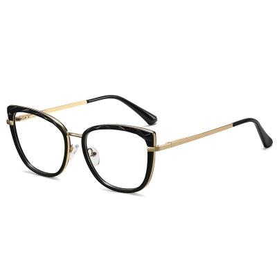 China For Finewell Ladies Optical Frames Reading Glasses Unisex Custom Logo 2021 Retro Eyewear Blue Light Sight Glasses for sale