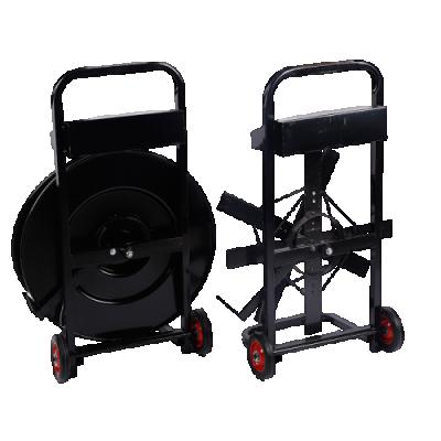 China machinery & Factory Cheapest Steel PP Hardware Strap On Hand Steel Trolley Portable Strapping Dispenser Cart for sale