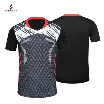 China Polyester Men's Women's New Badminton Clothes Breathable Badminton Shirt Ping Pong T-shirt Exercise Shirt Unisex for sale