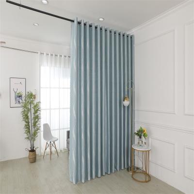 China Customizable Ready Made Big In Blackout Curtains Blackout Quality Guarantee Jacquard Room Divider Blackout Bestselling Soft Curtains Fabric for sale