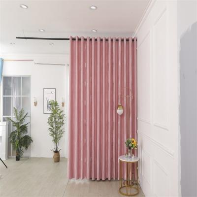 China Hot Sale Modern European Style Ready Made Long Curtain Blackout Sale Solid Color Fabric Custom Made Fabric Doorcur for sale