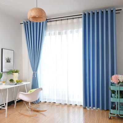 China Blackout Made In China Blackout Blackout Curtains Floor To Ceiling Modern Home Curtains Sun Protection Hemp Velvet Wholesale Curtains for sale