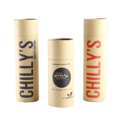 China Biodegradable Custom Round Seal Lip Balm Paper Tube Box Food Grade Air Freshener Kraft Paper Tube Luxury Cosmetic Paper Packaging for sale