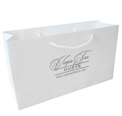 China Recyclable high quality eco-friendly luxury custom paper shopping bag with logo for sale