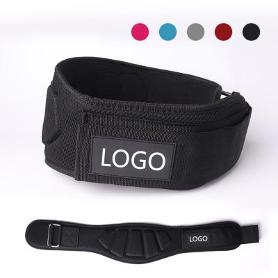 China 2021 Comfortable Breathable Rubber Bands New Design Powerlifting Gym Back Support Belt Custom Logo Fitness Bodybuilding Weightlifting Belt for sale