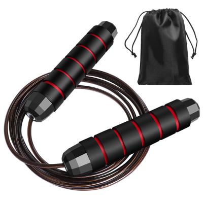 China chord length & 0.18kg Weight Jump Rope Foam Tangle Free Logo Speed ​​Jump Rope Adjustable Handle Weighted Custom Weighted Jump Rope Fitness Sports Gym Training for sale