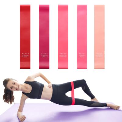 China Pilates Home Yoga Fitness Equipment Mini Sport Training Resistance Belt Workout Booty Elastic Bands Set for sale