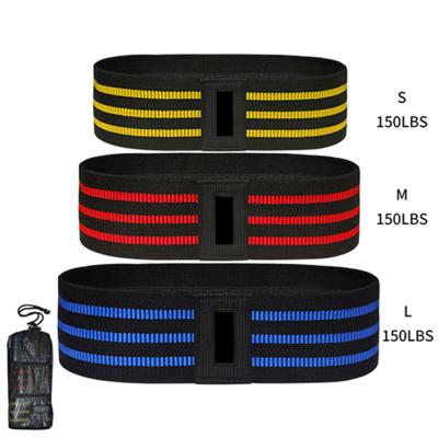 China Fitness Equipment Application 3 Packs Set Elastic Strength Band Workout Squat Beginner To Professional for sale