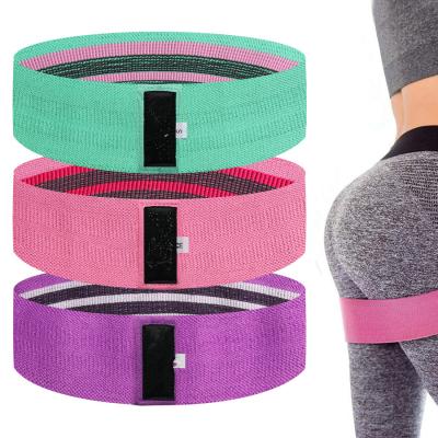 China 3 Tiers Non-Slip Stretch Workout Non-Slip Hip Cirle Band Fishing Cloth Resistance Elastic Bands for sale