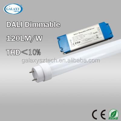 China High Quality Indoor Lighting Dali Dimmable T8 LED Tube Light 20W With External Power Supply for sale