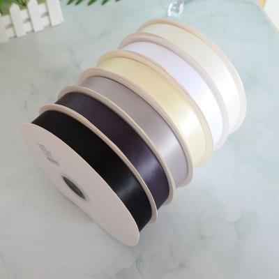 China Sustainable 6-100mm Ribbon Custom Ribbon double face Solid Color  Gift Ribbons for Gift Wrap Christmas Decoration Garment Accessories for sale