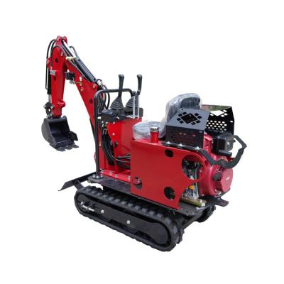 China Hotels LUYU-LZ08 mini excavator mini track hoe bulldozer for sale 0.8 ton small excavation equipment for sale