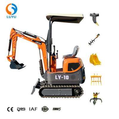 China Hotels 1T Mini Excavator LUYU-10 Mini Excavator Crawler Excavator for sale