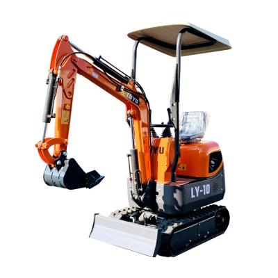 China Hotels LUYU-10A Model Mini Digger 1ton Mini Digger Crawler Excavator Mini Excavator Bucket for sale