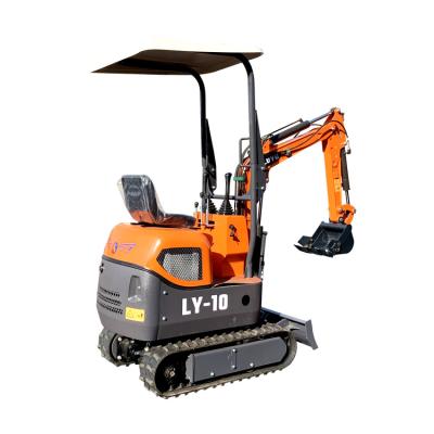 China LUYU-10A 1ton Hotels Mini Digger Excavator With Euro V / EPA Emission Standard for sale