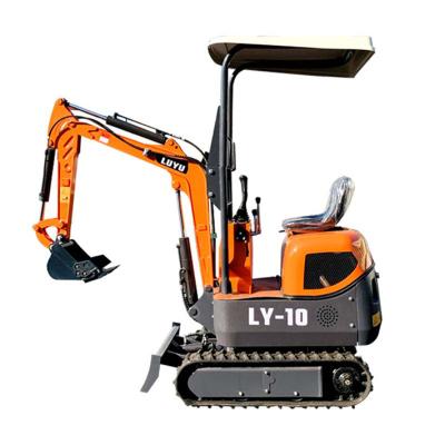 China NEW Hotels LUYU-10A 1Ton CE Certificate Hydraulic Mini Excavator 1ton Digger For Sale for sale