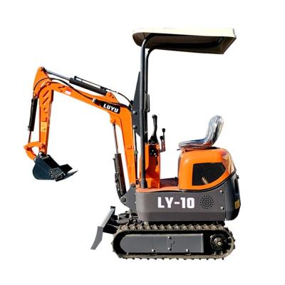 China Hotels LUYU-10A Mini Crawler Excavator 1000kg hydraulic mini excavators diggers cheap prices micro digger made in china for sale