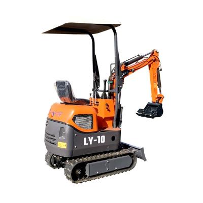 China Hotels LUYU-10A mini excavators made in china agricultural machinery mini digger, 1ton mini crawler excavator for sale